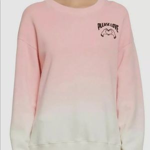 Sandro women pink and white sweatshirt